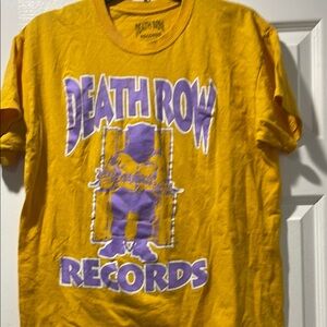 Death Row Records Yellow T-Shirt